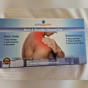 Click Heaters Neck & Shoulder Thermal Pad and Belt NWOT